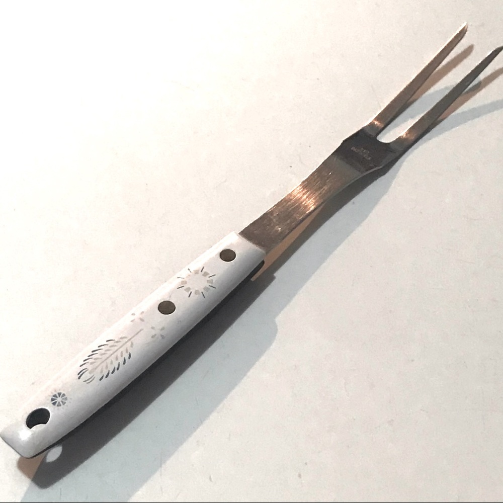 Vintage Wheat Handle Meat Fork